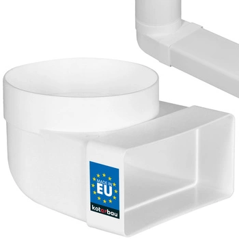 Excentrické koleno 110x55 ventilační kanál 100