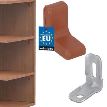 Komandorek nábytková úhlová konzola s víčkem ořech