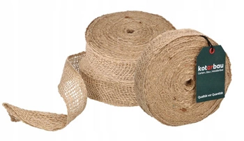 Jutová stuha 3,5cm role 20m sada 3 ks.