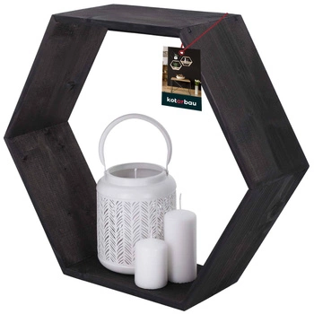 Dřevěný nástěnný záhon pro rostliny černá