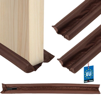 Těsnění z pěny pod dveře 30 mm 95 cm hnědé sada 2 ks