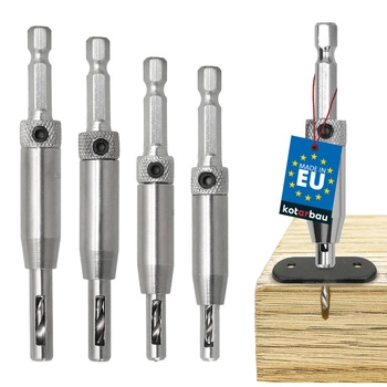 Samostředicí vrták pro závěsy do dřeva hss 2-4,5 mm sada 4 ks.