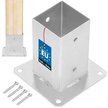 Pilotní základna základny brushed anchor support 80x80 kotarbau stříbro