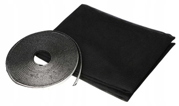 Černá okenní síť na suchý zip 130x150cm