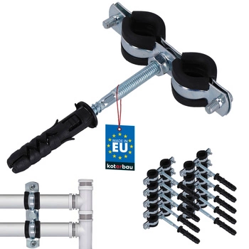 Trubková svorka 3/8" rukojeť gumové těsnění 10 ks.