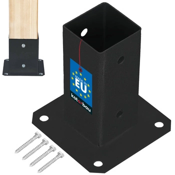 Základ sloupu šroubovaný natřený práškovou 60x60 mm