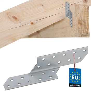 Tesařský spojovací prvek krokvový spojka vaznice pravý 170x35 mm