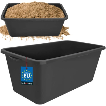 Stavební zásobník 60 l mísa na maltu kalfas černá kotarbau
