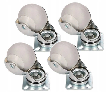 Nábytkové kolečko gumové 40mm sada 4 ks.