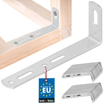 Truhlářský úhelník 90x35x15 mm sada 50 ks.