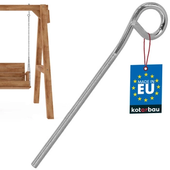 Houpačkový hák šroubovací nerezový M8 210 mm