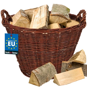 Koš na skladování ovoce zeleniny dřeva proutěný 55 cm.