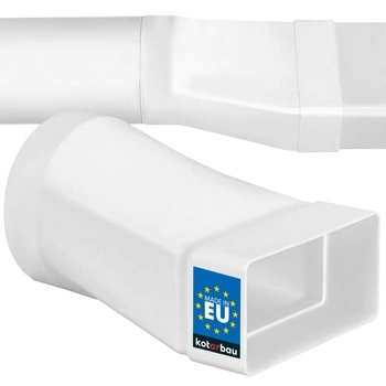 Kanálová spojka s variabilním průřezem 120x60 fi100mm