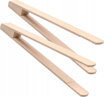 Dřevěné kleště na nakládané zelí na grilování 2 ks