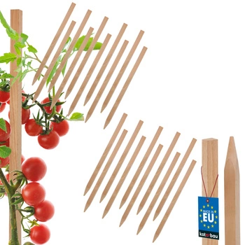 Dřevěné kůly na rajčata zeleninu zahradní podpěry 25 cm sada 20 ks.