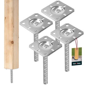 Základna sloupu pro zabudování 100x100x200 mm sada 4 ks.