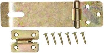 Šroub zámku dveří zinek žlutý 128 mm