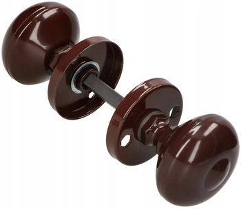 Otočná kulička dveřní kulatá pro vrata dveře - Barva hnědá