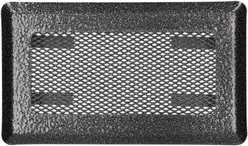 Krbová ventilační mřížka kovová 10x20 cm - Barva stříbrná