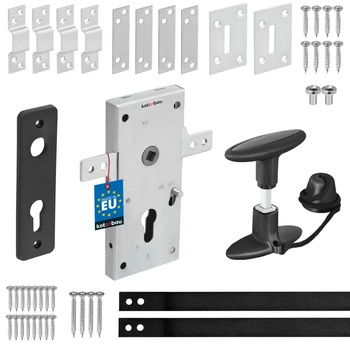 Sada zámků garážových vrat kastel