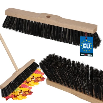 Přírodní zametací koště 400 mm kartáčový zametač kotarbau černá
