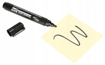 Permanentní fix černý voděodolný kulatý