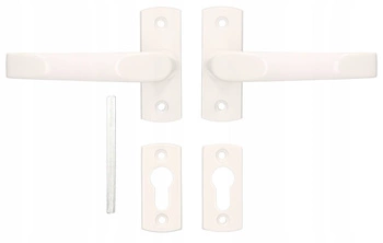 Klikový klíč dveřní štítek 125mm branka - Barva bílá