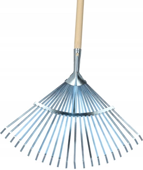 Vějířové hrábě s kovovou lištou nastavitelné 183 cm kotarbau