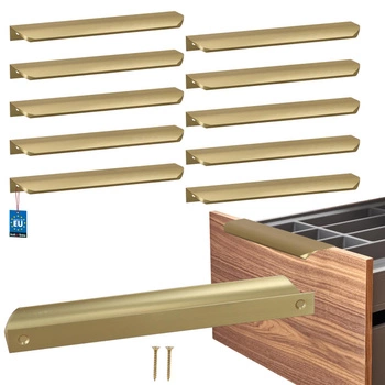 Uchyt nábytkový hliníkový zlatý mat 192/212 mm sada 10 ks.