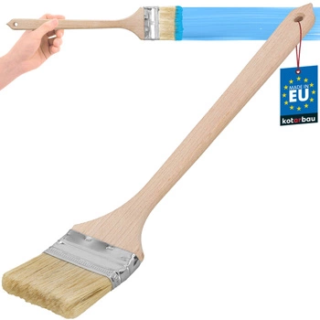 Plochý zahnutý kartáč malý úzký pro radiátory 76 mm