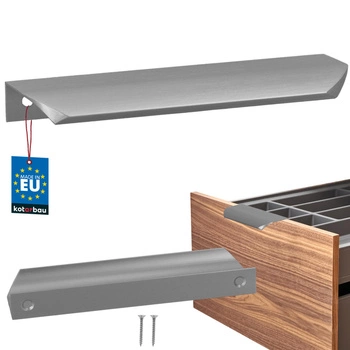 Uchyt nábytkový hliníkový stříbrný 128/148 mm