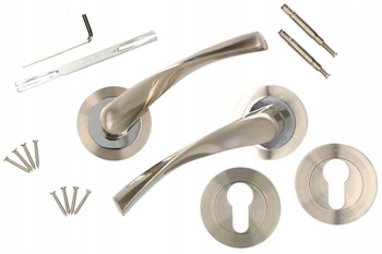 Sada dveřních klik saténová rozeta dveřní vložka