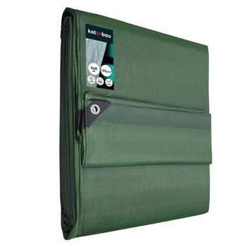 Plachta ochranná pevná silná univerzální olivová 120 g/m2 6x8 m