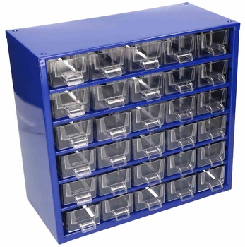 Dílenský organizér modulární knihovna 30 zásuvek