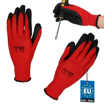 Pracovní rukavice dragon protiskluzové potažené latexem velikost 10