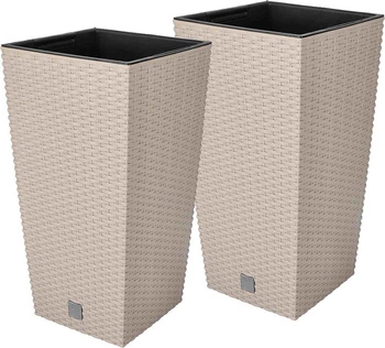 Květináč 50cm obal na květináč ratanová vložka na květiny - 2 ks.