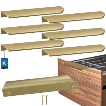 Uchyt nábytkový hliníkový zlatý mat 160/180 mm sada 6 ks.