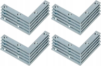 Plochá rohová spojka 60x60x10 mm sada 100 ks.