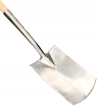 Rýč z nerezové oceli s odtokovou násadou ostrá lopata