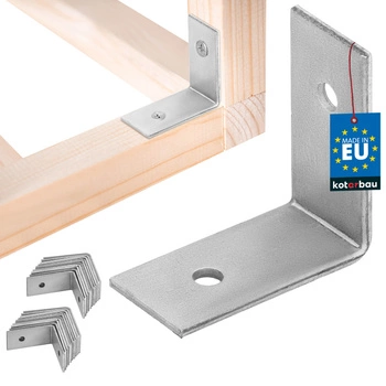 Tesařský úhelník nerezový pozinkovaný 30x30x15 mm sada 25 ks.