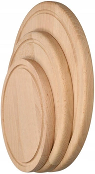 Sada dřevěných kuchyňských prkének - 3 ks. hnědá kotarbau