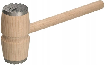 Dřevěná palička na maso oboustranná, kovaná kotarbau