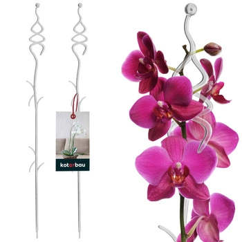 Plastová podpora rostlin transparentní 55 cm sada 2 ks.