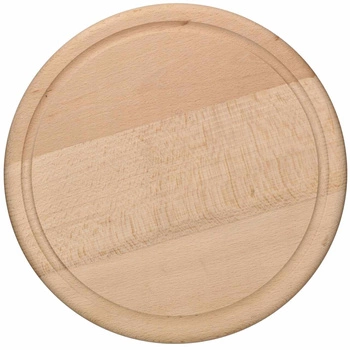 Kulaté dřevěné kuchyňské prkénko - fi 25 cm hnědá kotarbau