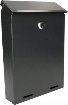 Poštovní schránka na dopisy noviny letáky ocelová 26x18 cm - Barva antracit