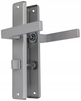 Rukojeť stříbrná wc koupelnová klika 72 dveře pravé