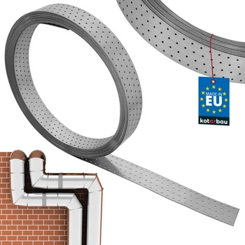 Montážní ocelová pozinkovaná perforovaná páska 80 x 2 mm 25 m