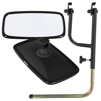 Zrcátko na knoflík s univerzálním držákem pro traktor 28,5x15,5 cm