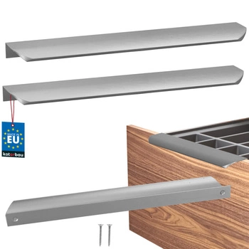 Uchyt nábytkový hliníkový stříbrný 256/276 mm sada 2 ks.