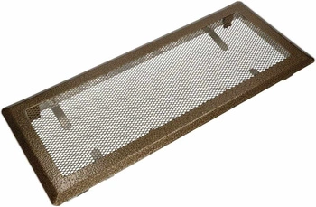 Krbová ventilační mřížka kovová 16x45 cm – Barva zlatá